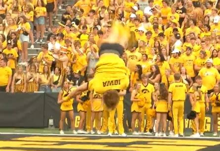 cheerleader wardrobe malfunctions|Iowa cheerleaders pants fall down during backflip